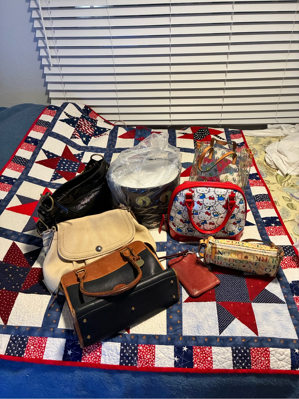 Lot 7 Purses Coach, Dooney & Bourke, Loungefly, Different Brands.